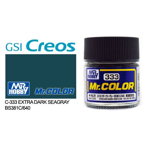 Mr Color Semi Gloss Extra Dark Dark Sea Grey BS381/C640