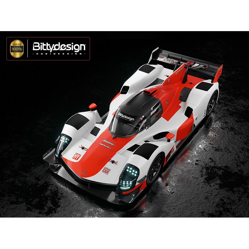 BITTYDESIGN 1/10 GR010 clear Hypercar body, 190mm for low-profile TC chassis, Light weight