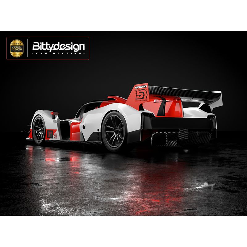 BITTYDESIGN 1/10 GR010 clear Hypercar body, 190mm for low-profile TC chassis, Light weight