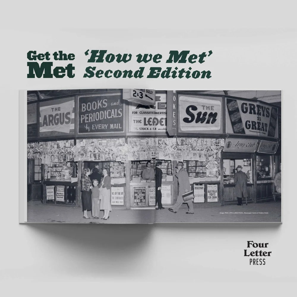Get the Met: 'How we Met': Second Edition with sticker/ticket packs. Hardcover book