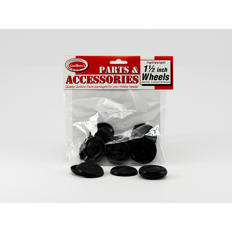 Guillow's 1½†Plastic Half Wheel (8½ wheels) Accessories Pack