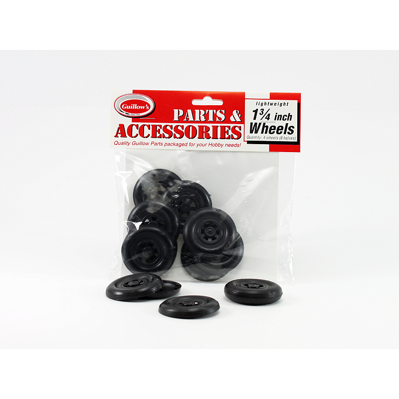 Guillow's 1¾†Plastic Half Wheel (8½ wheels) Accessories Pack