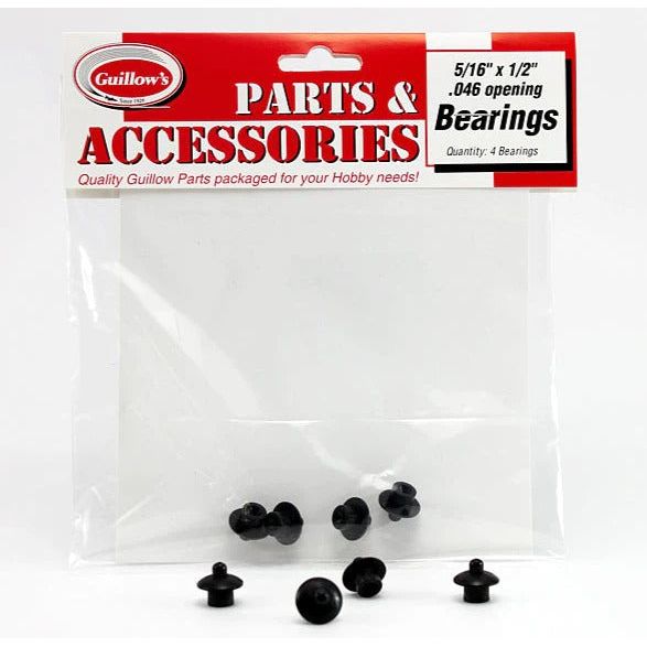 Guillow's 5/16†x ½†Thrust Bearings (4 bearings) Accessories Pack