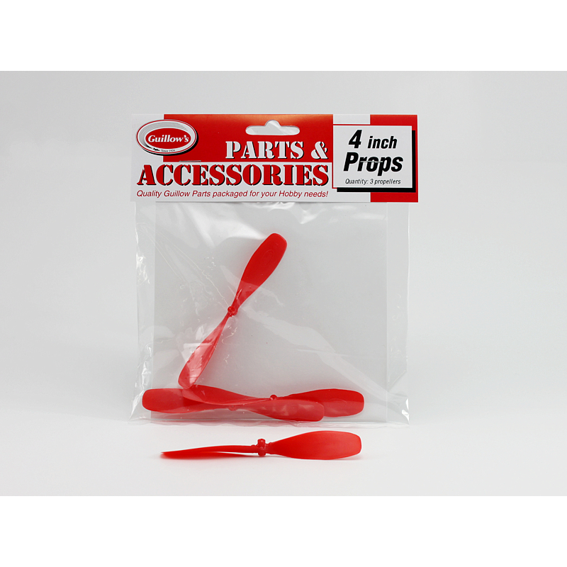Guillow's 4†Plastic Propeller (3 propellers) Accessories Pack
