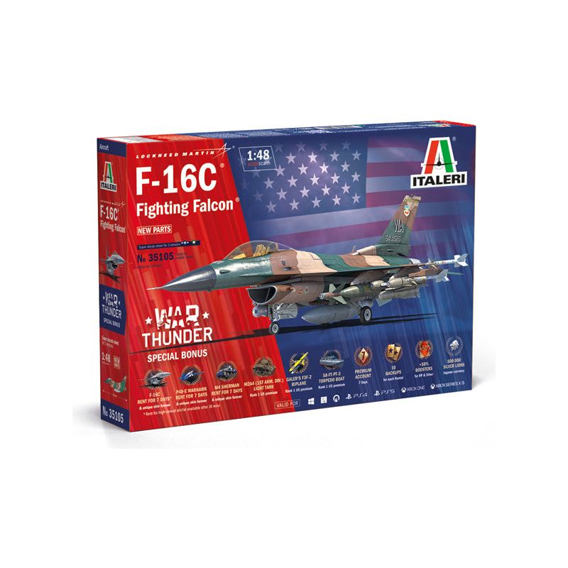 ITALERI F-16C Fighting Falcon (War Thunder Series)