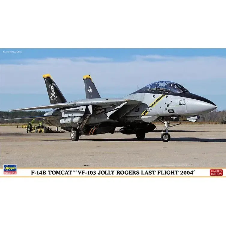 HASEGAWA 1/72 F-14B TOMCAT VF-103 JOLLY ROGERS LAST FLIGHT 2004