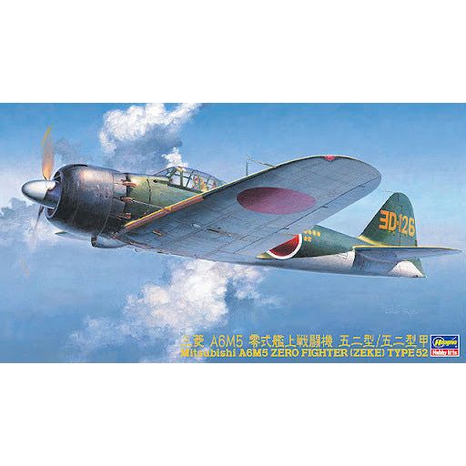 HASEGAWA 1/48 MITSUBISHI A6M5 ZERO FIGHTER (ZEKE) TYPE 52