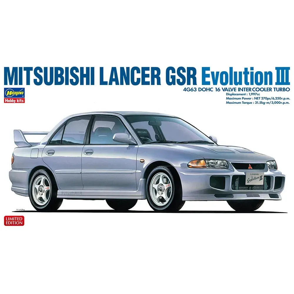 HASEGAWA 1/24 MITSUBISHI LANCER GSR Evolution III