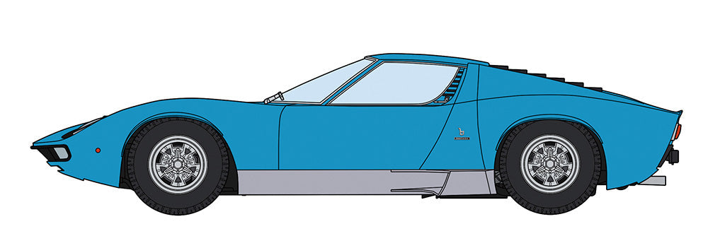 HASEGAWA 1/24 Lamborghini Miura P400 SV 'Blue Body'