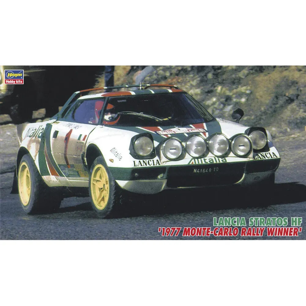 HASEGAWA 1/24 LANCIA STRATOS '1977 MONTE-CARLO RALLY WINNER'