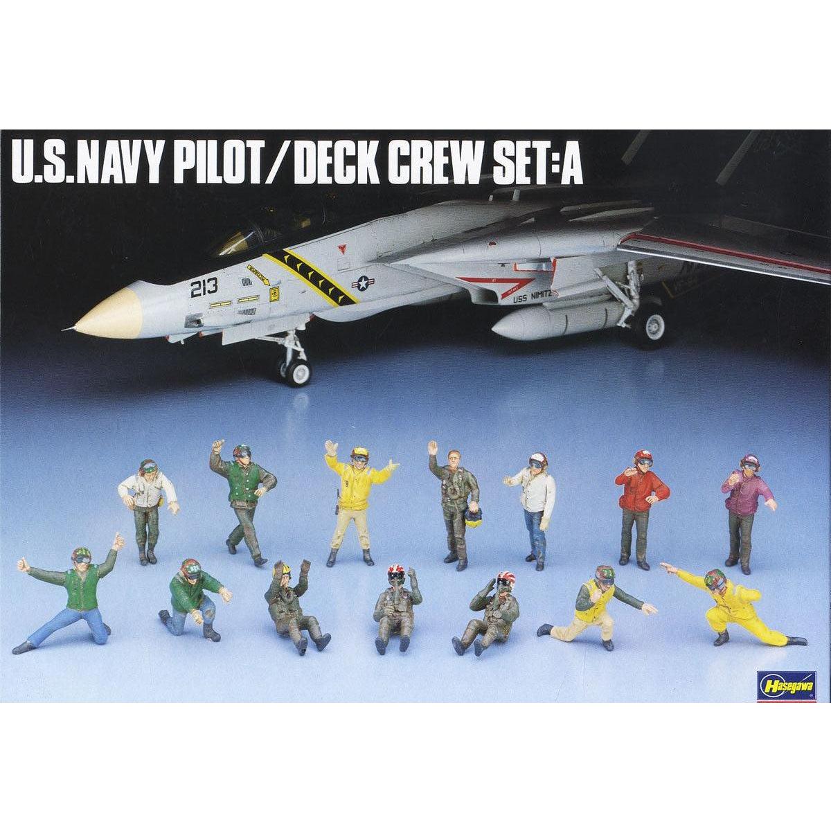 HASEGAWA 1/48 U.S. NAVY PILOT/DECK CREW SET A