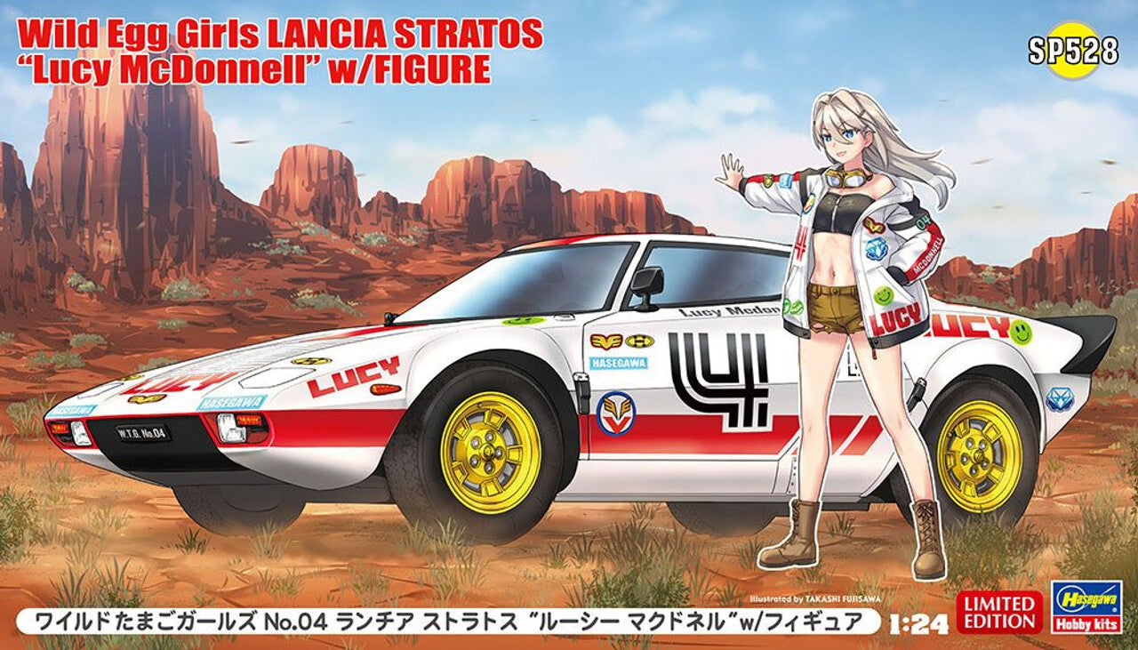 HASEGAWA Wild Egg Girls LANCIA STRATOS “Lucy McDonnell” w/FIGURE