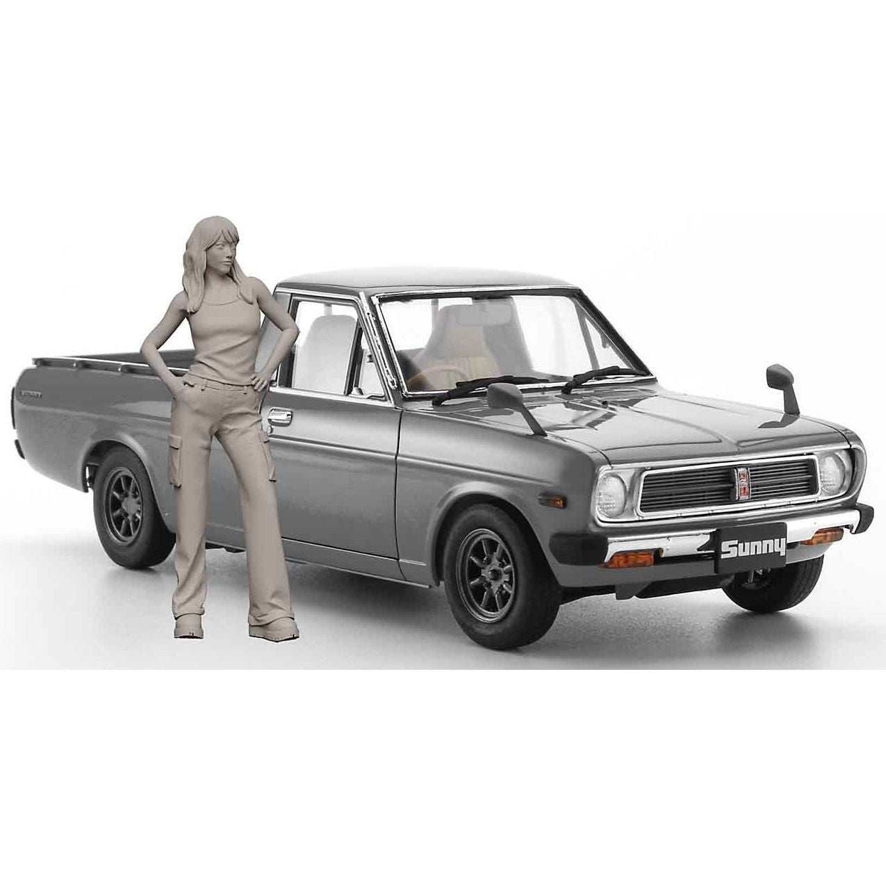 HASEGAWA 1/24 Datsun Sunny Truck Long Body Deluxe w/Girl’s Figure