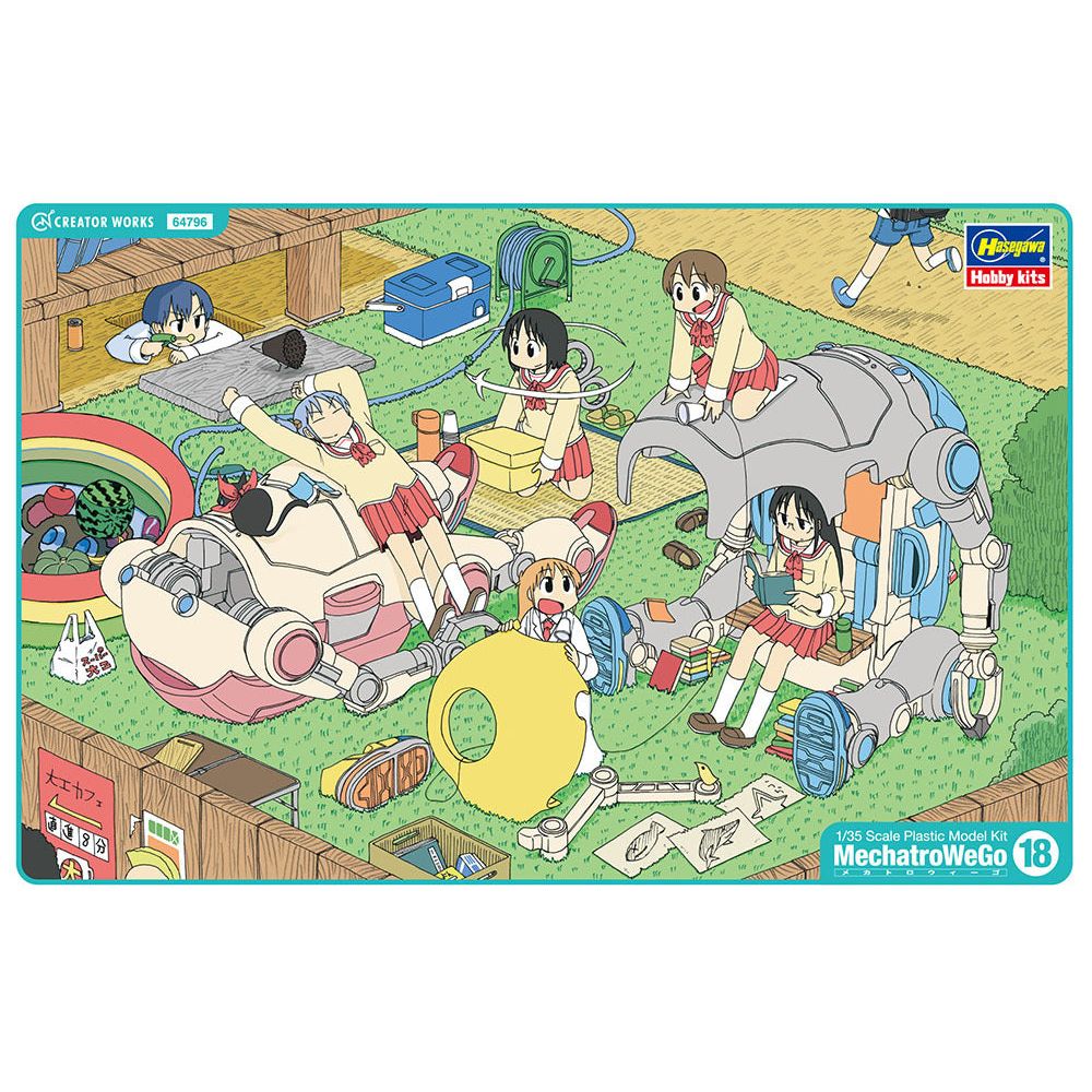 HASEGAWA 1/35 MechatroWeGo No.18 “Warm & Cool” (Shinonome Laboratory) + Bonus Sticker (2 kits in the box)
