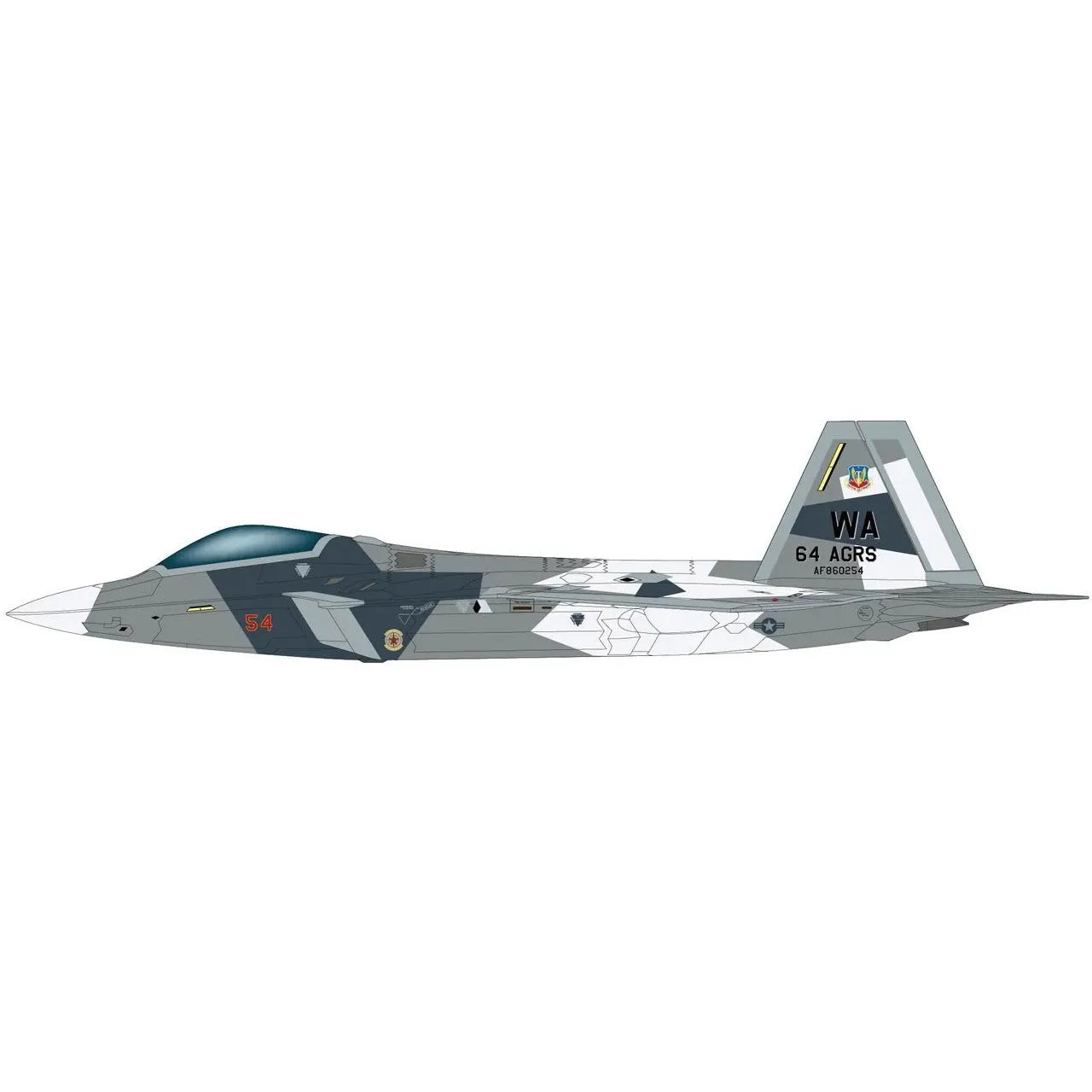 HOBBY MASTER 1/72 F-22 "Splinter Camouflage" USAF (Fictitious Scheme)