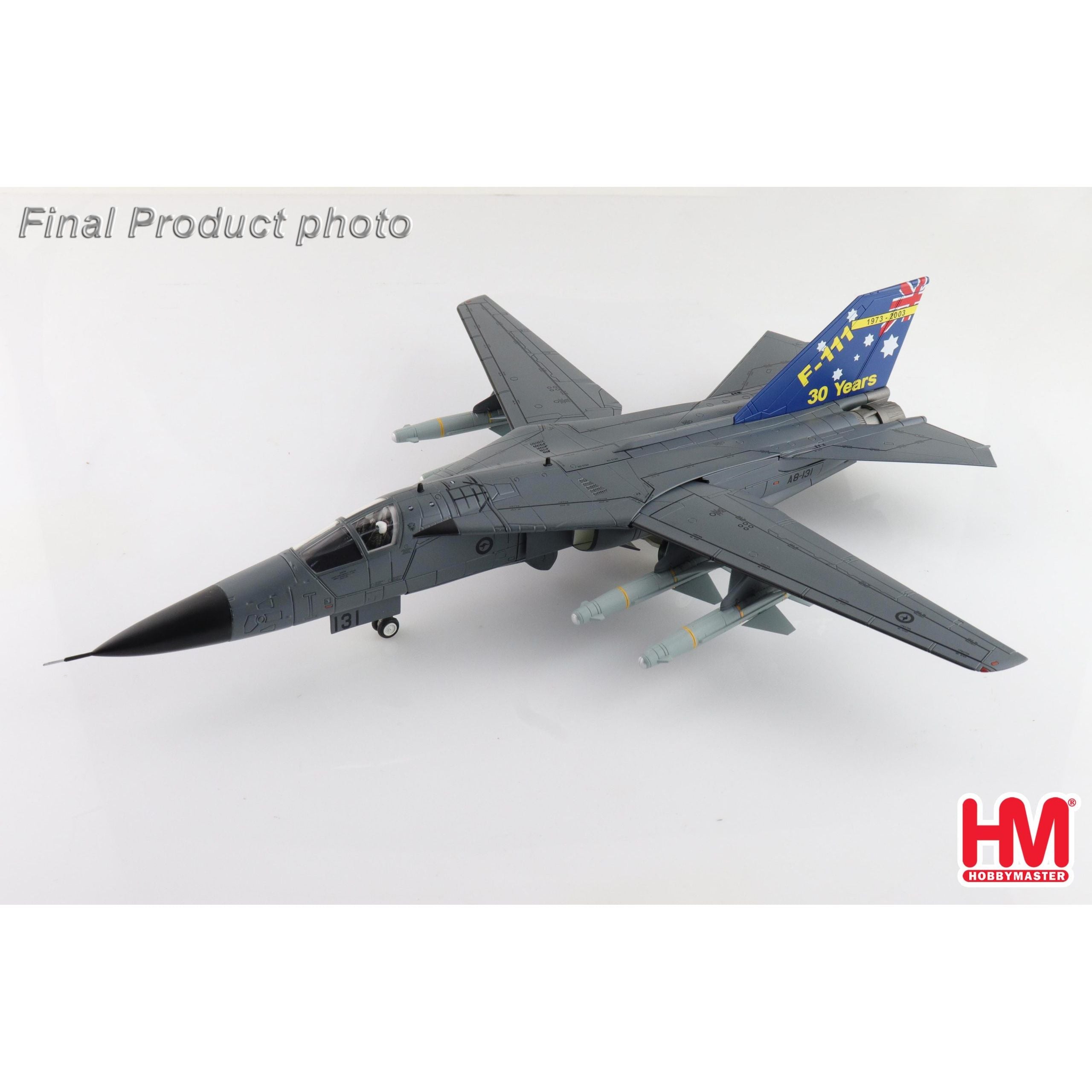 HOBBY MASTER 1/72 F-111C Pig A8-131 RAAF "1973-2003" (with 4 x AGM-142)