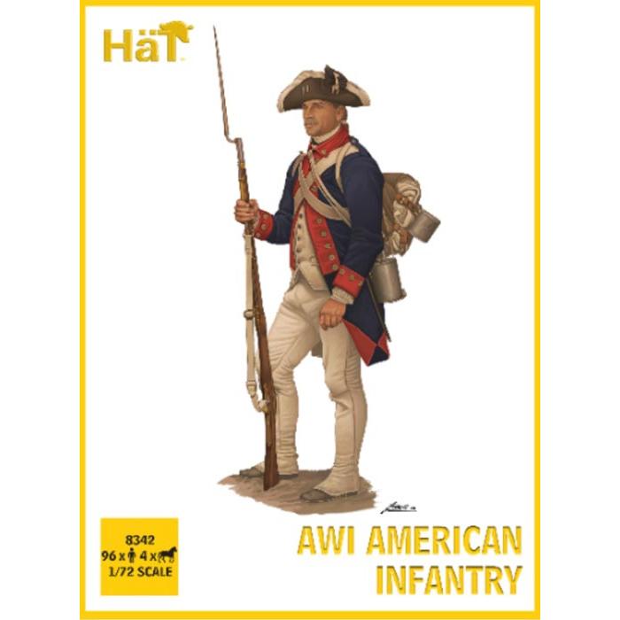 HAT 1/72 American War of Independence American Infantry set 1