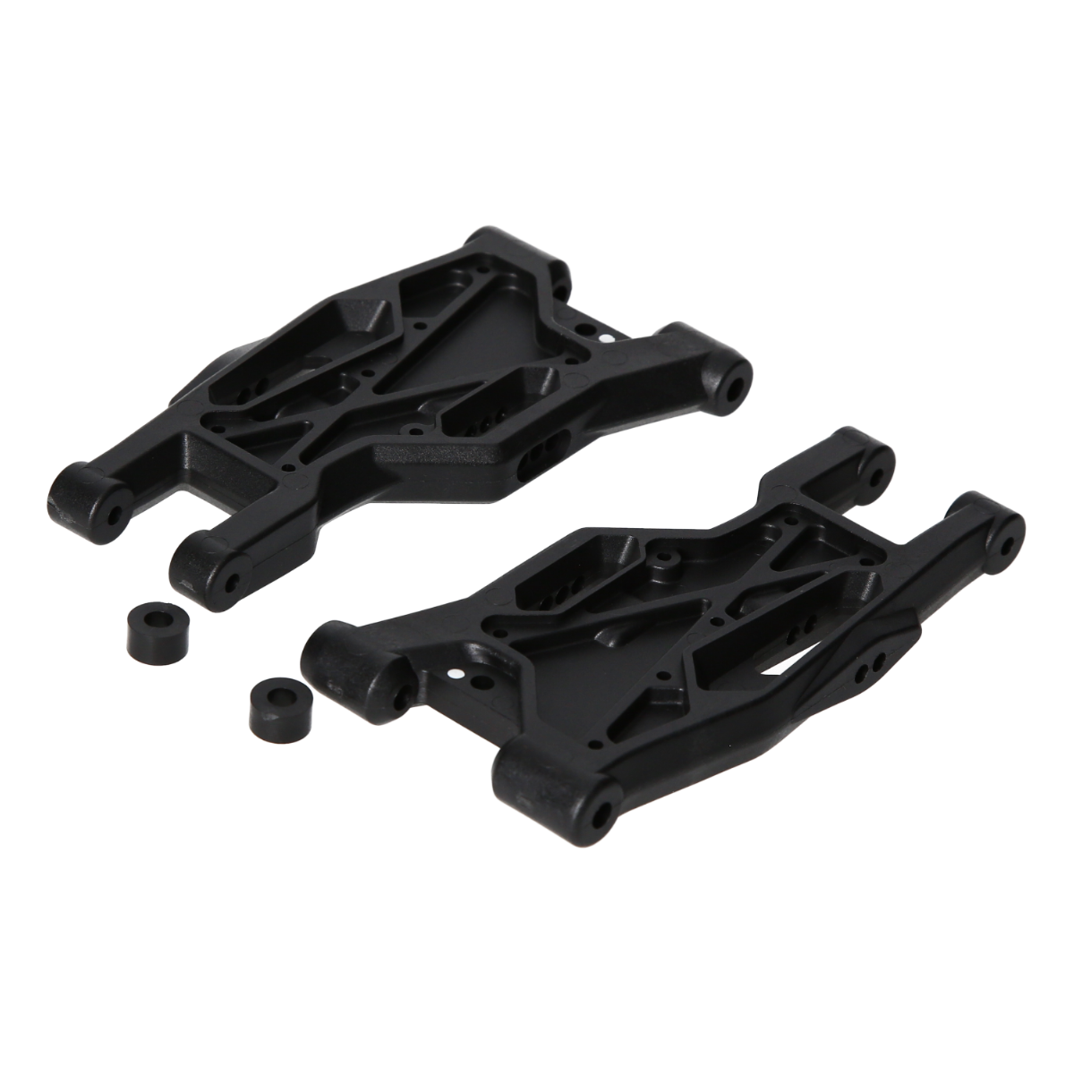 HB RACING D8 / E8 World Spec front suspension arms, hard type (2 pieces)