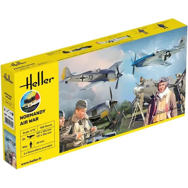 HELLER 1/72 GIFT SET Normandy Airwar
Includes: cement, brush and main paints