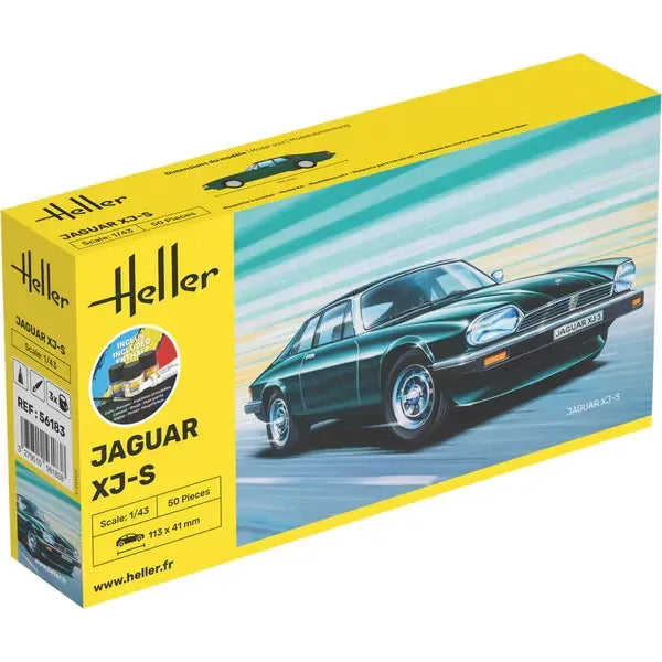 HELLER 1/43 STARTER KIT Jaguar XJ-S
Includes: cement, brush and main paints