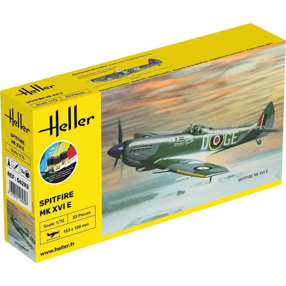 HELLER 1/72 STARTER KIT P-51D Mustang
Includes: cement, brush and main paints