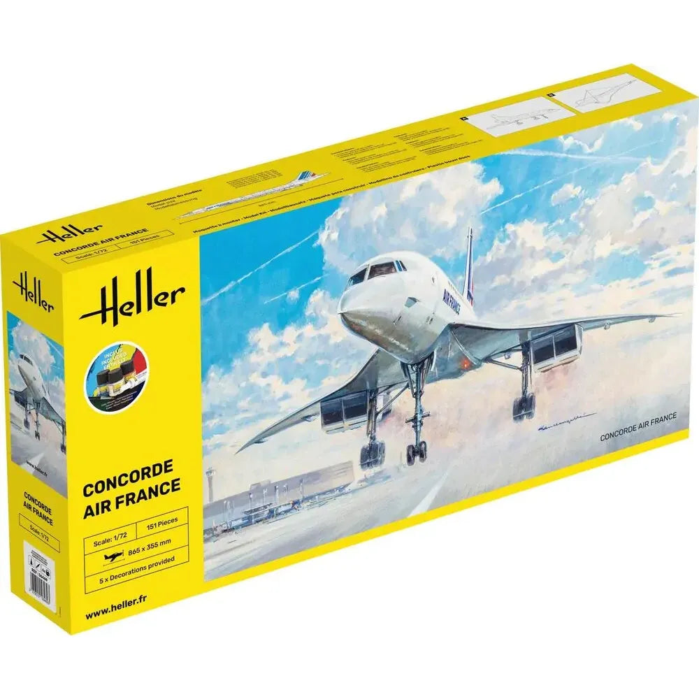 HELLER STARTER KIT 1/72 Concorde Air France