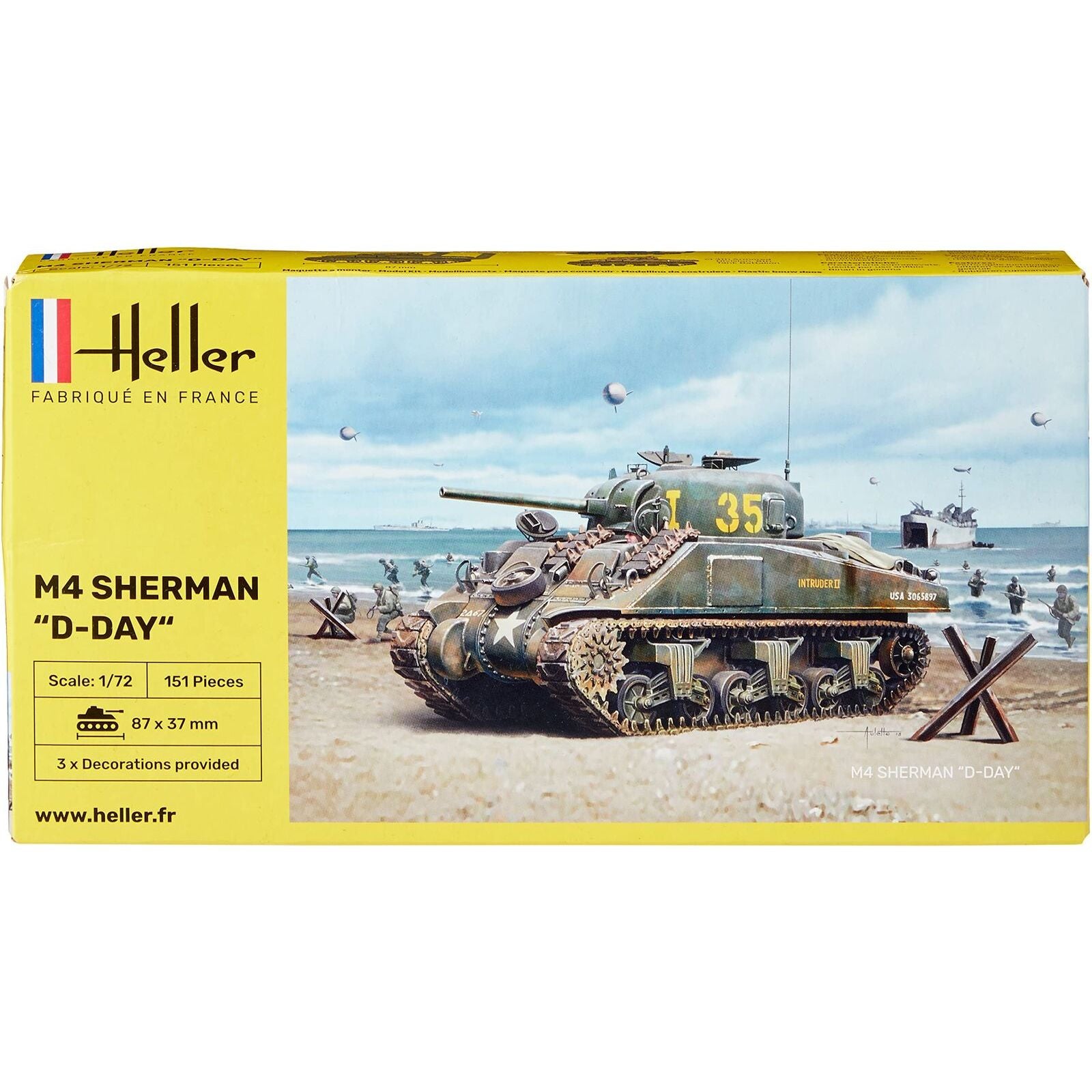 HELLER 1/72 M4 Sherman D-Day