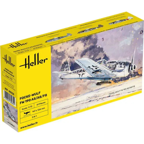 HELLER 1/72 Focke-Wulf Fw190 A5/A8/F8