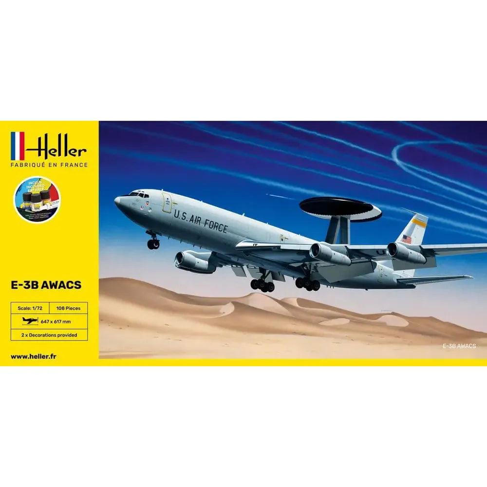 HELLER STARTER KIT 1/72 E-3B AWACS