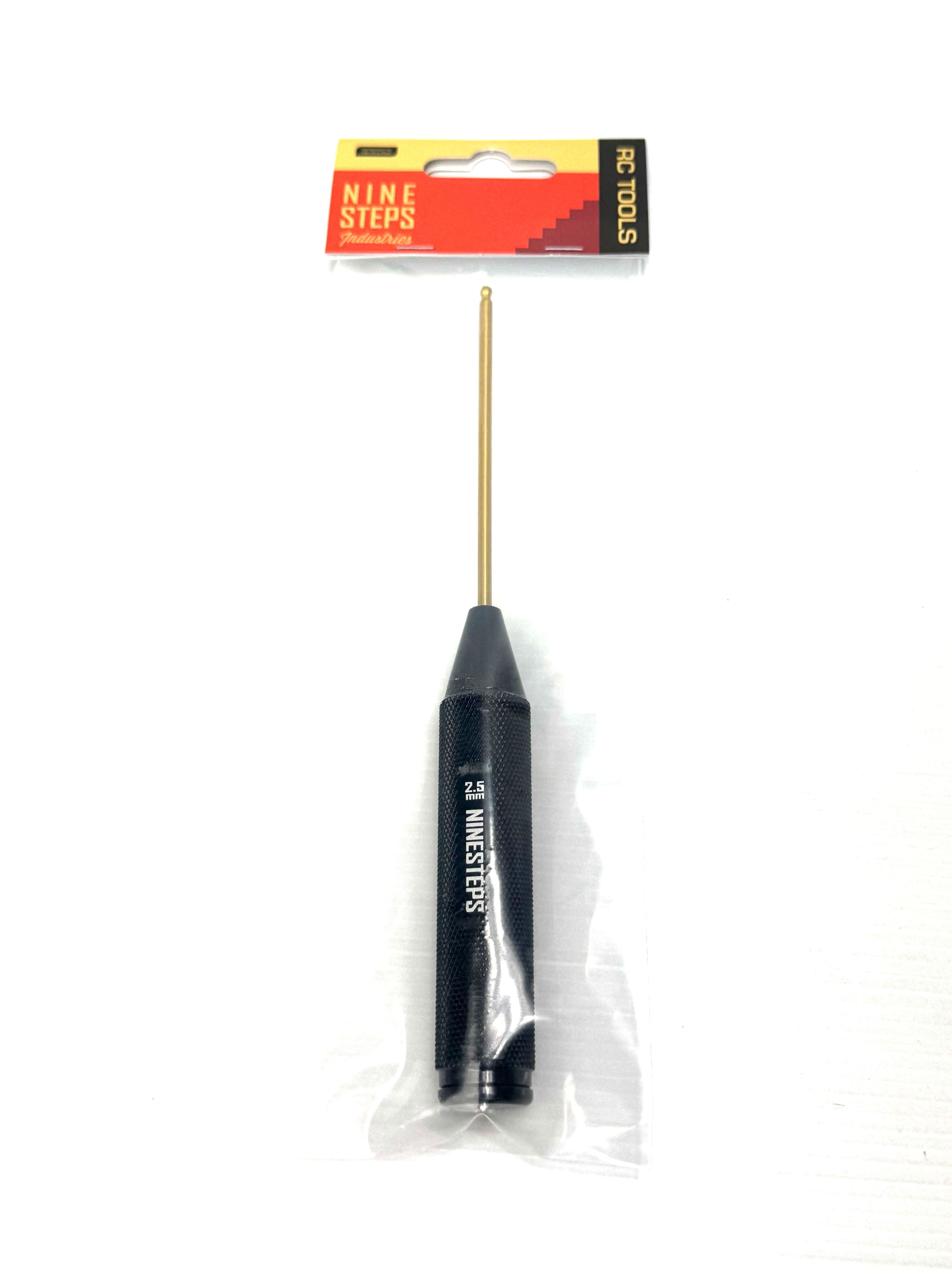 NineSteps 2.5mm x 120mm Allen Ball Head Driver (Tungsten Steel)