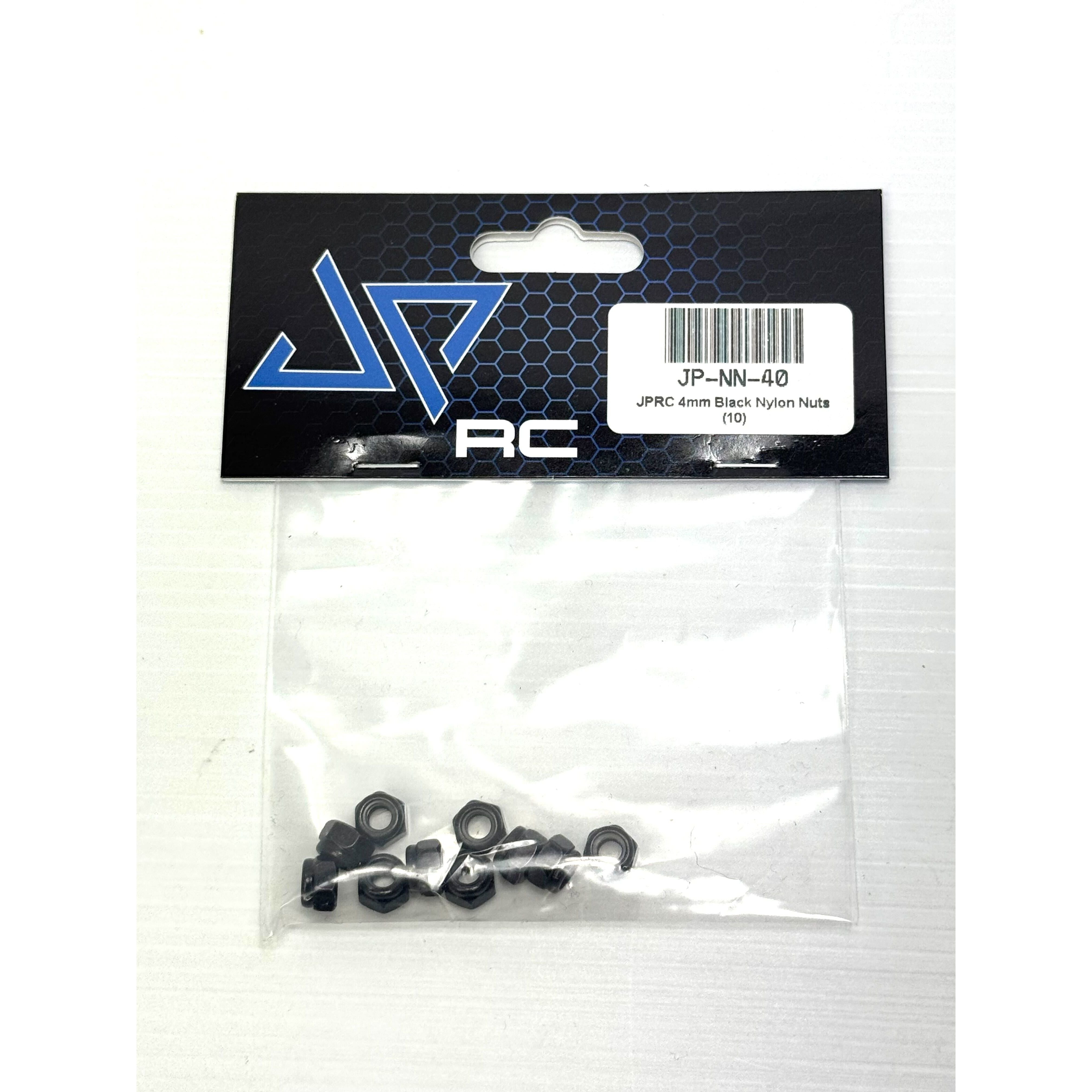JPRC 4mm Black Nylon Nuts (10)