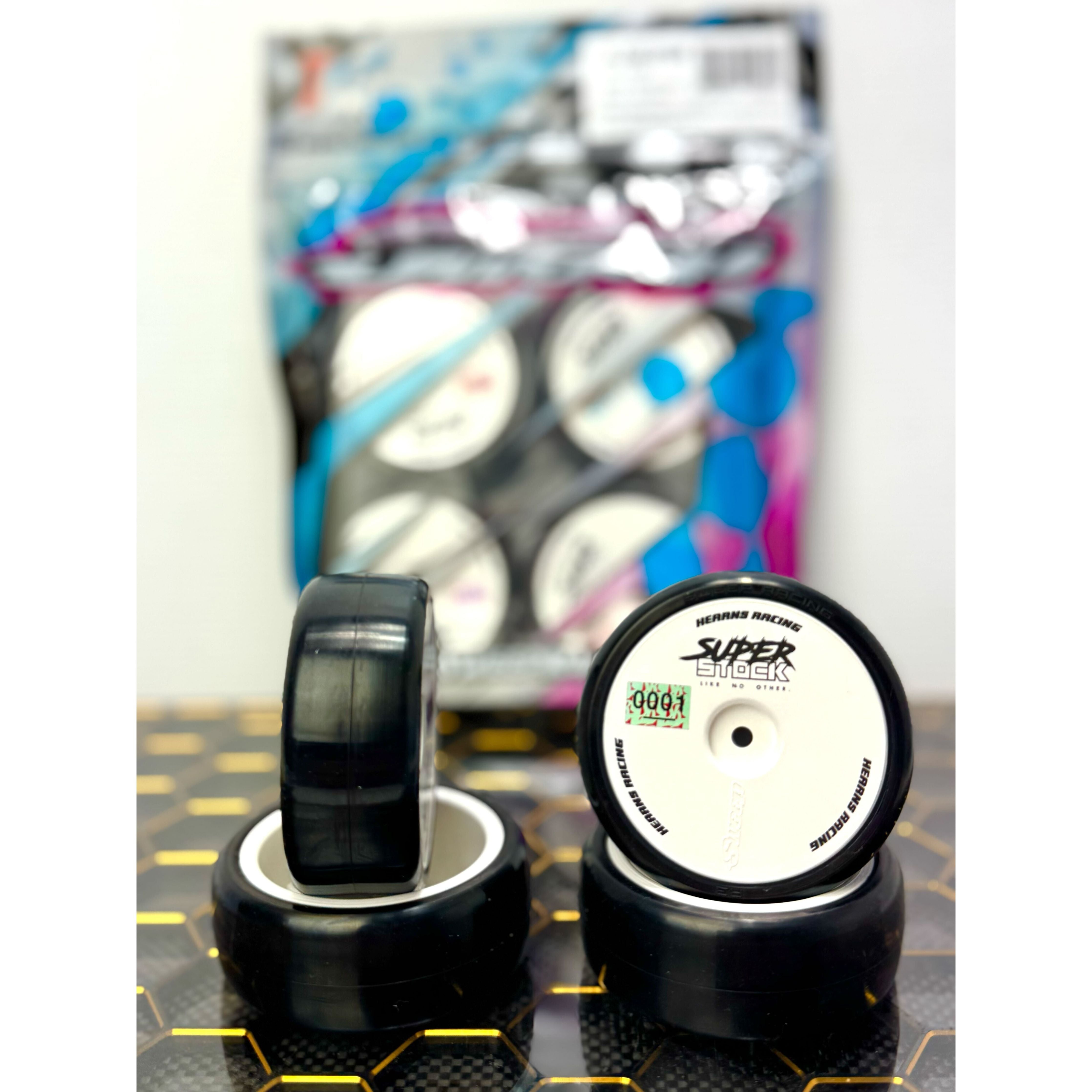 SWEEP D36-R3 Highend compound Pre-glued TC Rubber tires 24mm 36deg (4)pcs