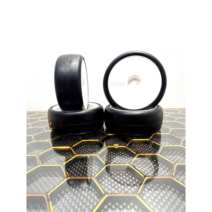 SWEEP D36-R3 Highend compound Pre-glued TC Rubber tires 24mm 36deg (4)pcs