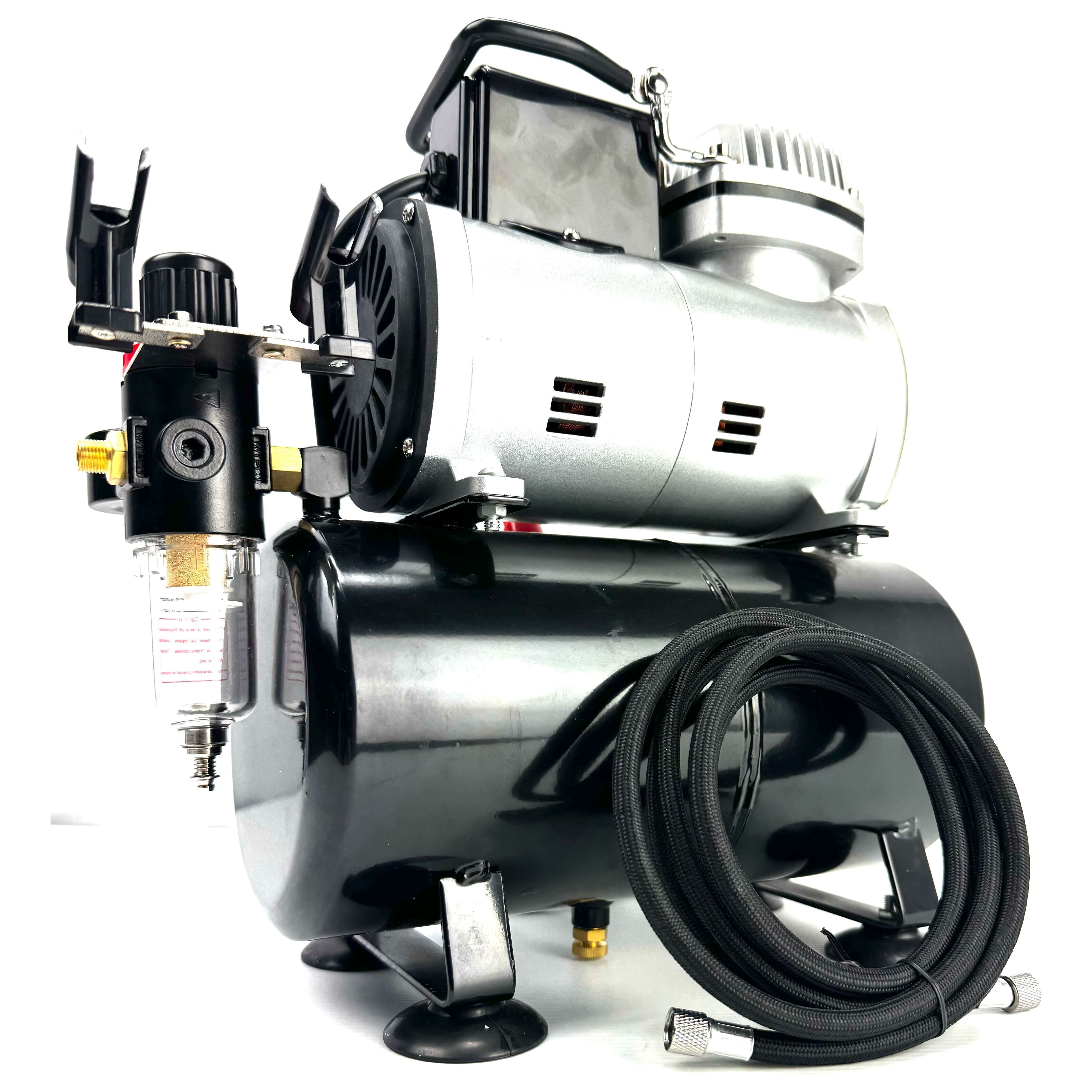 NINESTEPS Silent Air Compressor with Tank & Regulator