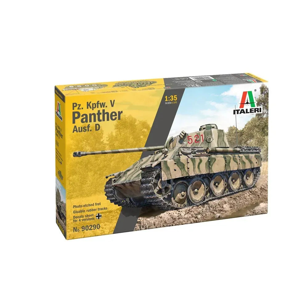ITALERI 1/35 Pz. Kpfw. V Panther Ausf. D - New Artwork and Decal Edition