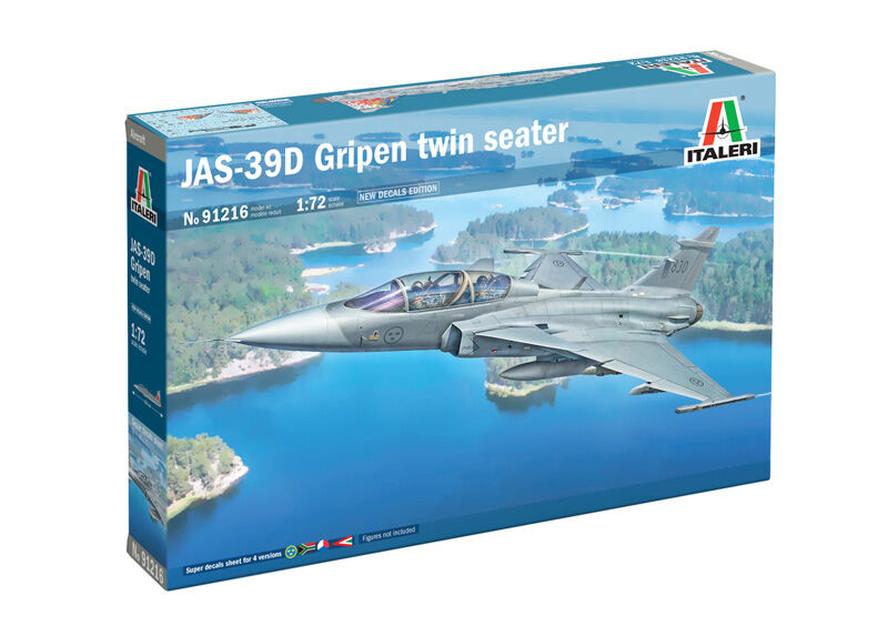 ITALERI 1/72 JAS-39 Twin Seater-New Decal Edition