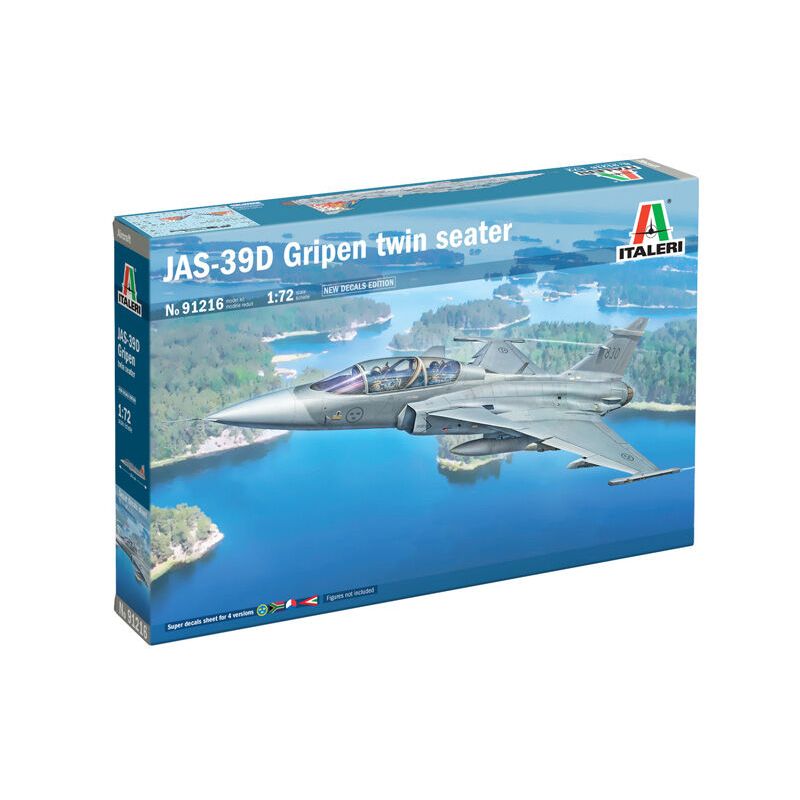 ITALERI 1/72 JAS-39 Twin Seater-New Decal Edition