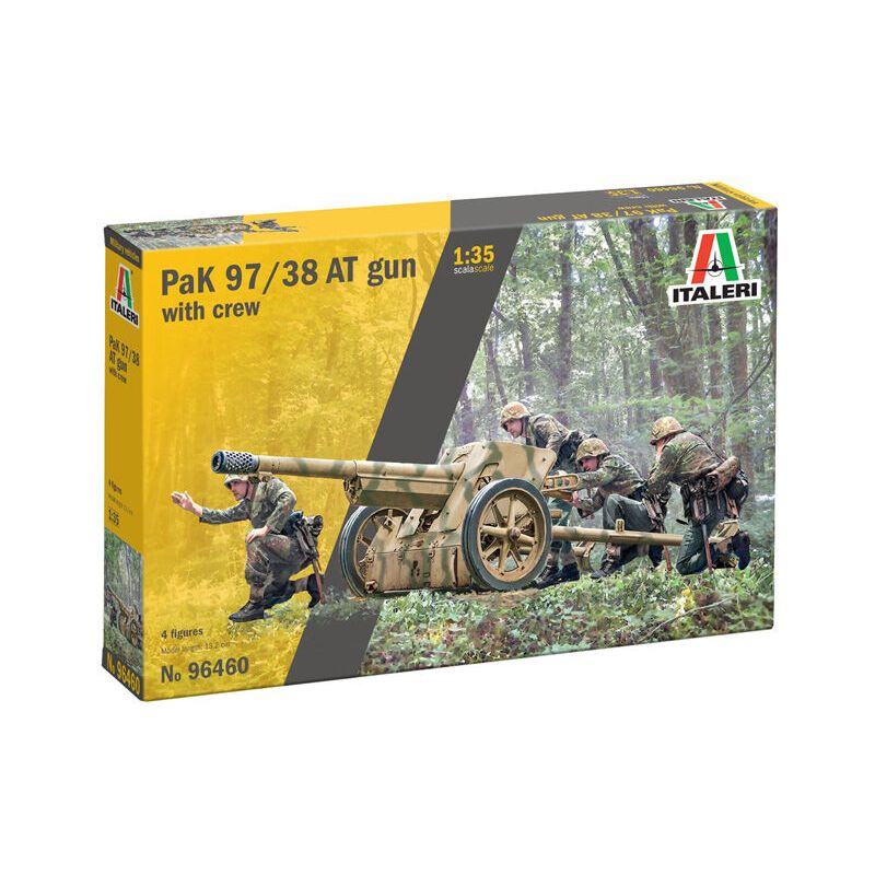ITALERI 1/35 Pak 97/38 AT Gun with crew-New Artwork