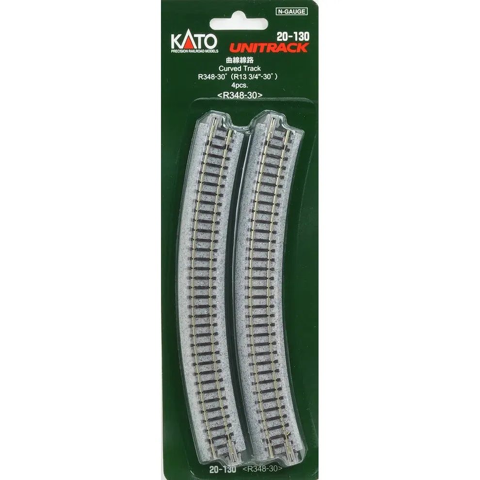 KATO N Unitrack Curved Track R348-30Deg (4 Pack)