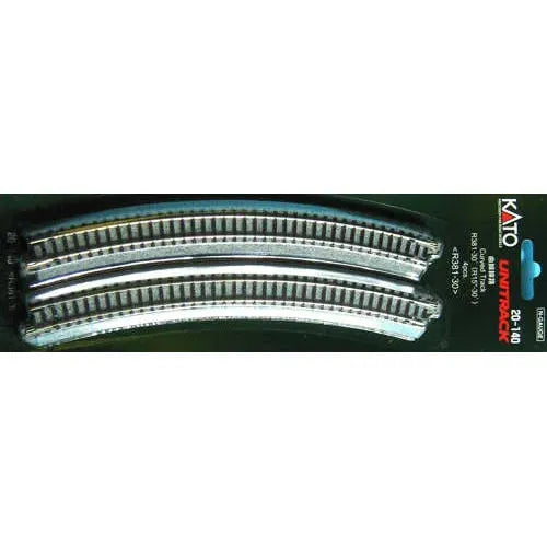 KATO N Unitrack Curved Track R381-30Deg (4 Pack)