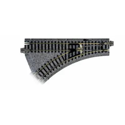 KATO N Unitrack Electric Turnout 150mm 45Deg Compact Left Hand