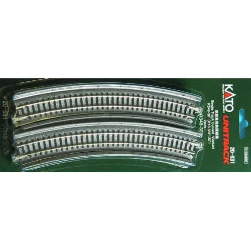 KATO N Single Track Curved Unitrack Viaduct R348-30Deg (2)