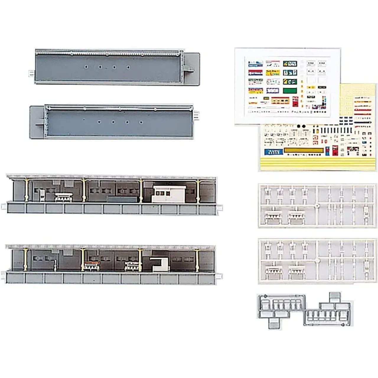 KATO 23-177 One Sided Platform Complete Set