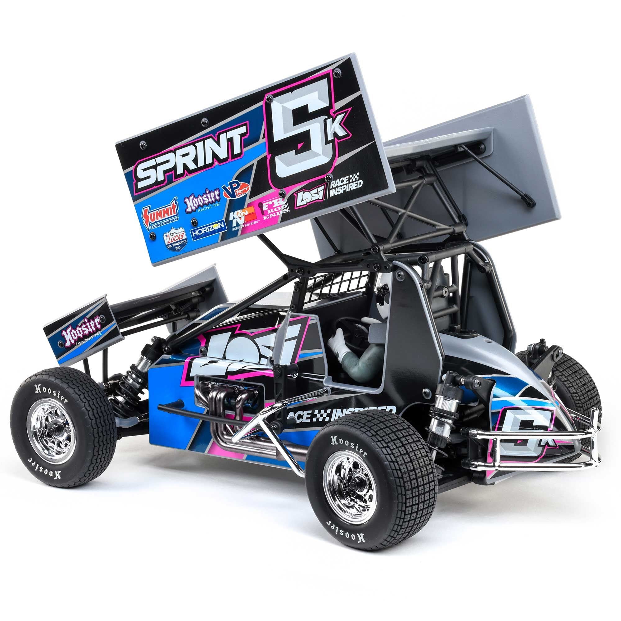 Losi 1/10 22S Sprint Car, 1/10 2WD, RTR, Brushless, Blue