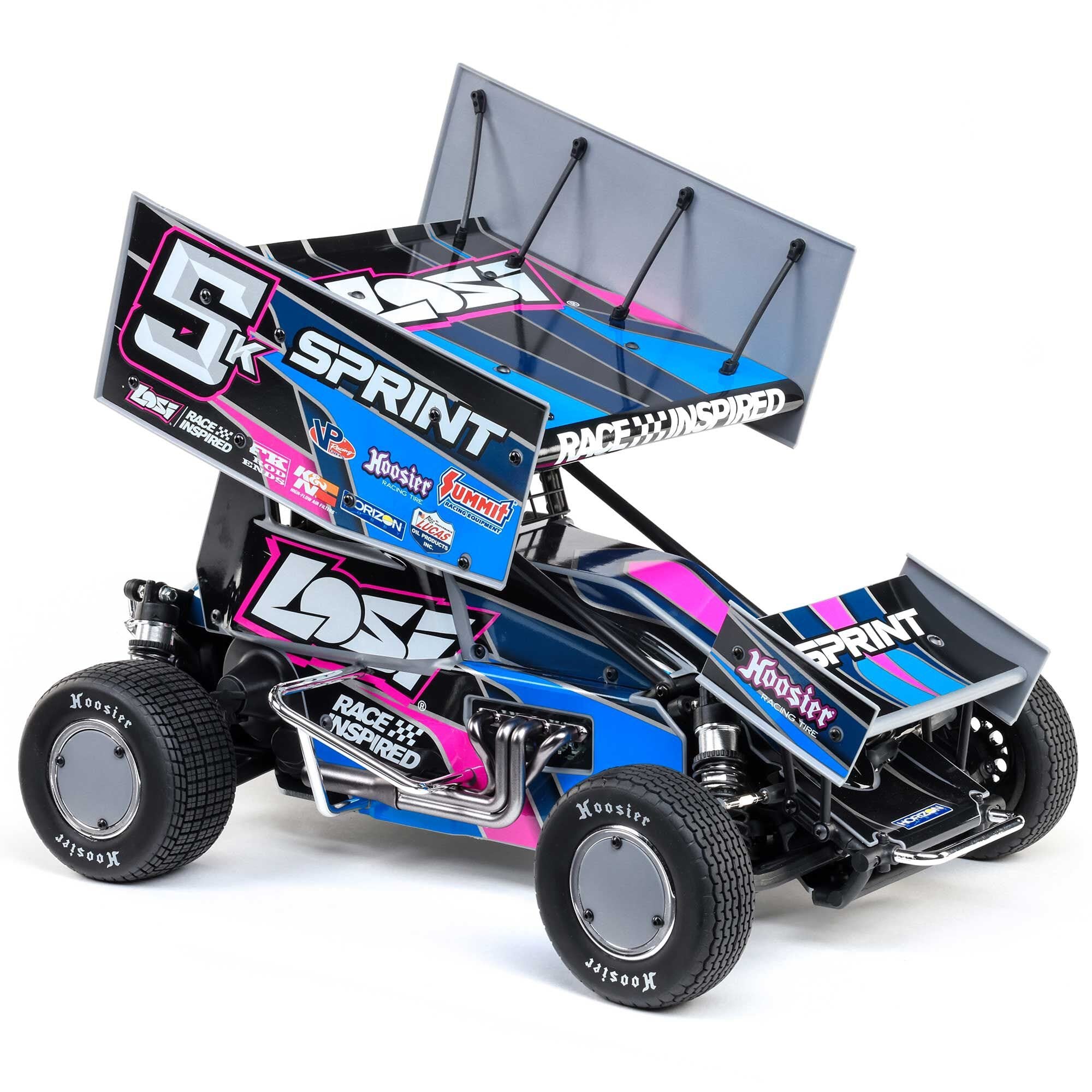 Losi 1/10 22S Sprint Car, 1/10 2WD, RTR, Brushless, Blue