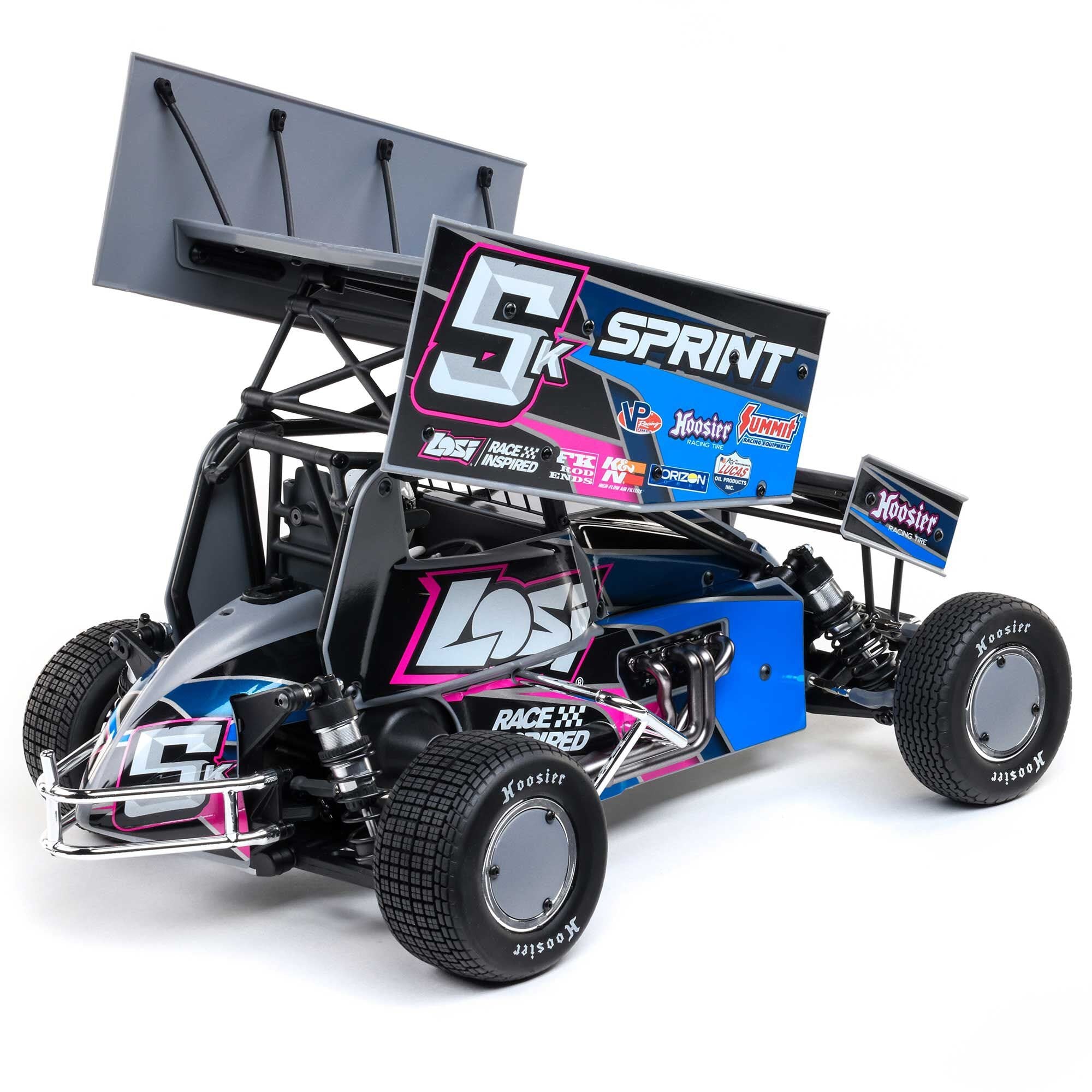Losi 1/10 22S Sprint Car, 1/10 2WD, RTR, Brushless, Blue