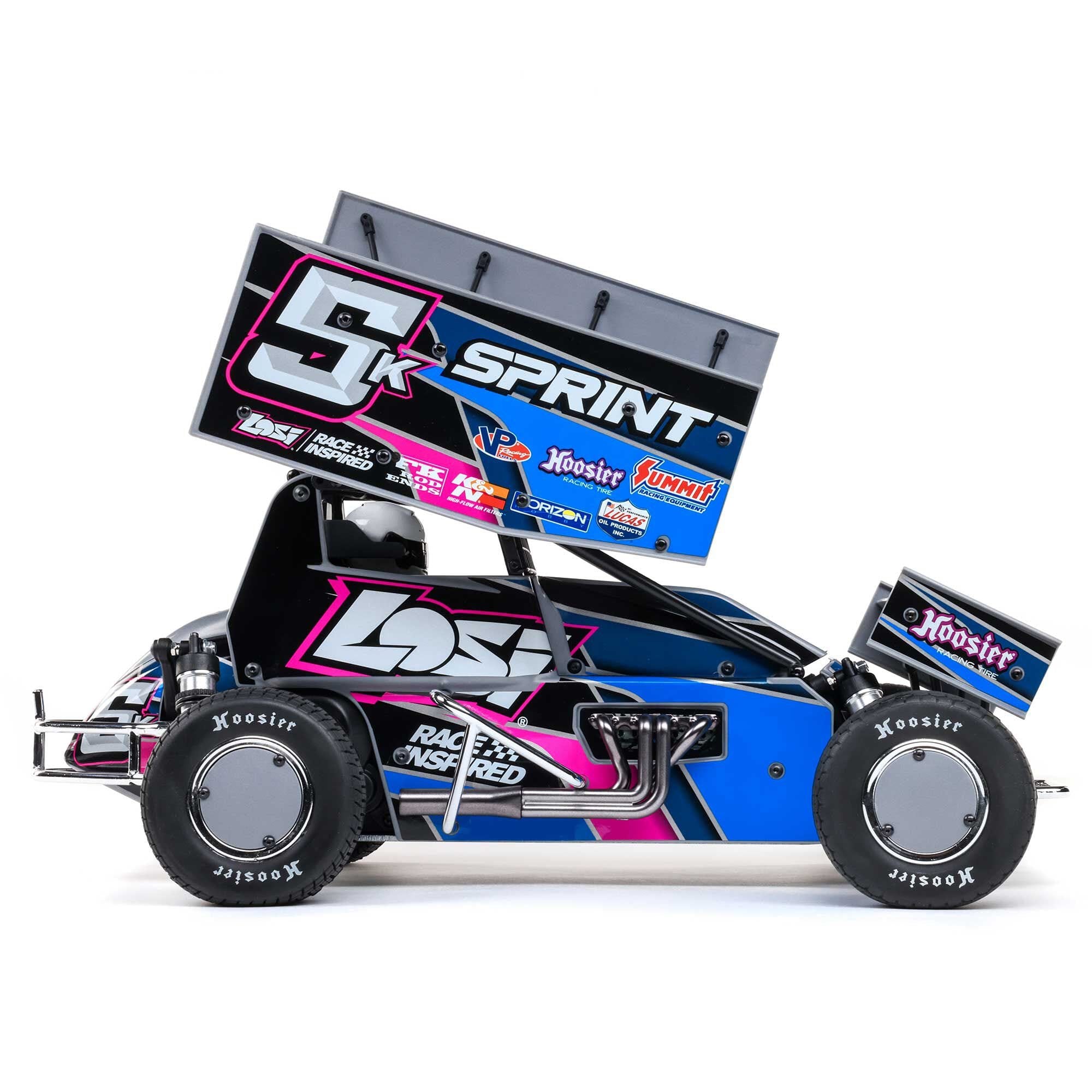 Losi 1/10 22S Sprint Car, 1/10 2WD, RTR, Brushless, Blue