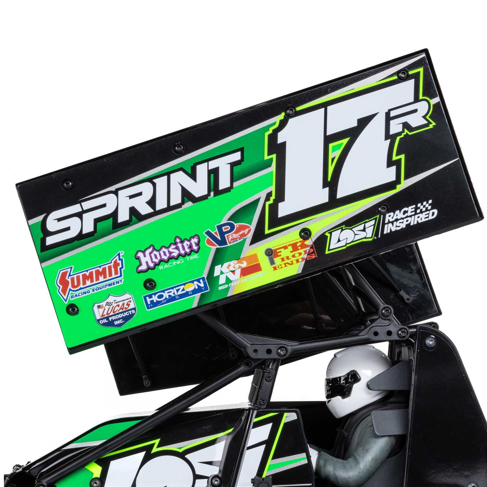 Losi 1/10 22S Sprint Car, 1/10 2WD, RTR, Brushless, Green