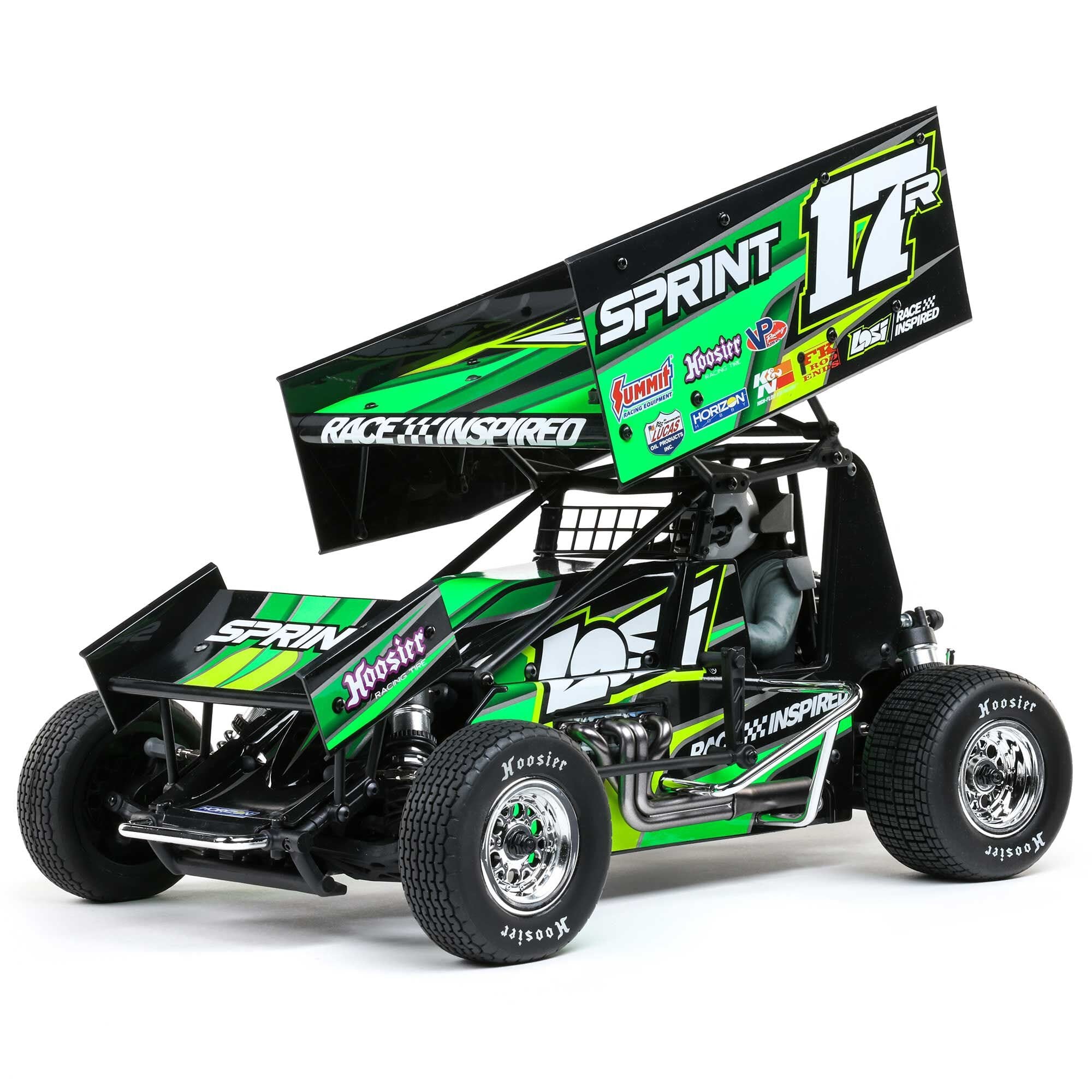 Losi 1/10 22S Sprint Car, 1/10 2WD, RTR, Brushless, Green