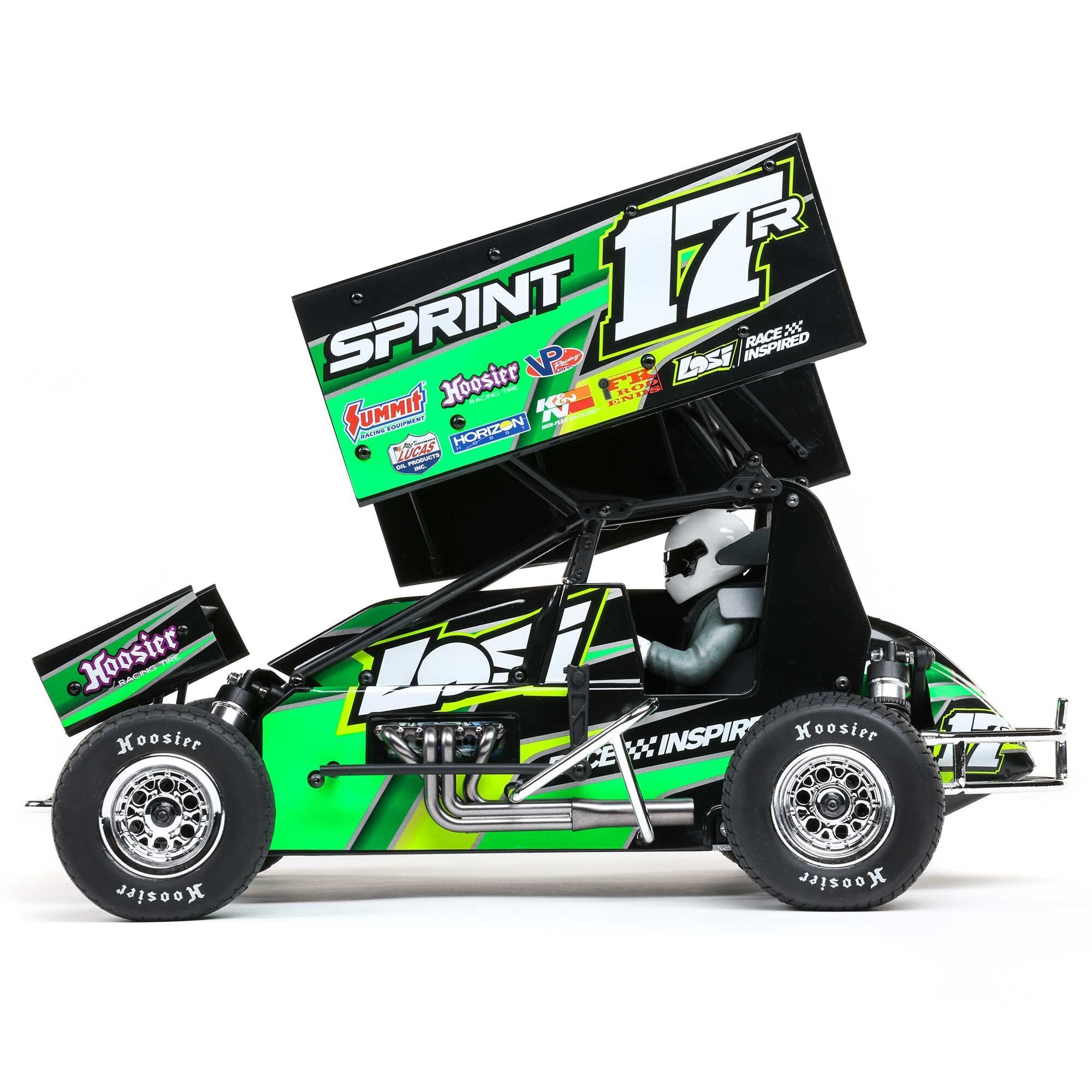 Losi 1/10 22S Sprint Car, 1/10 2WD, RTR, Brushless, Green